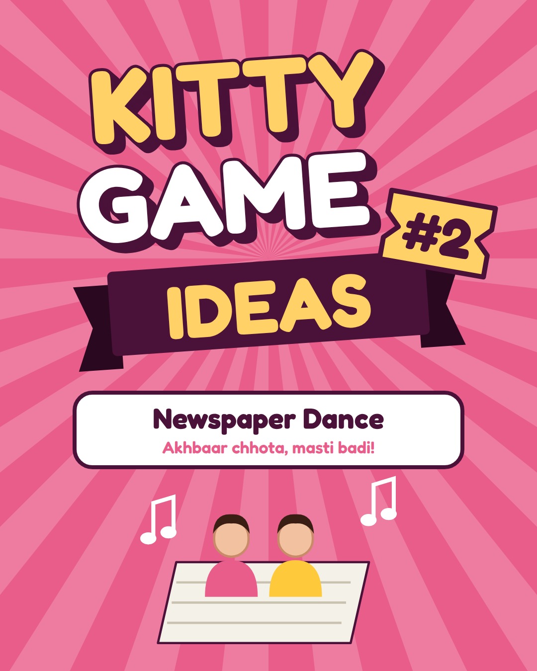 Kitty Game Ideas #2: Newspaper Dance